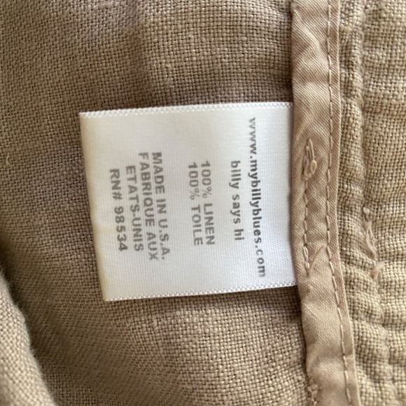 Billy Blues, size 6, linen capri pants - Picture 8 of 13